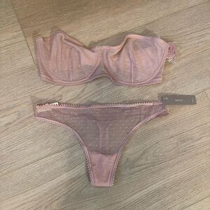 Sheer Pink Lingerie Set